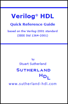Verilog-2001 HDL Quick Reference Guide Book Cover